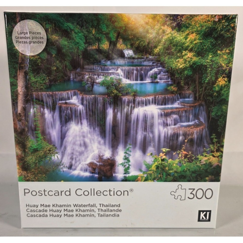 300 Large Pieces‎ Jigsaw Puzzle Huay Mae Khamin Waterfall Mae Kra Bung Thailand